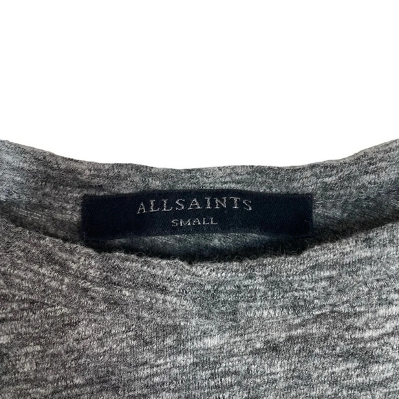 All Saints Women’s Rosa Flame Tee in Heather Grey Size S - Picture 11 of 16
